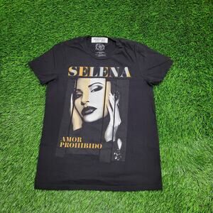 Selena Quintanilla Shirt Women Small 18x25 Black Musical